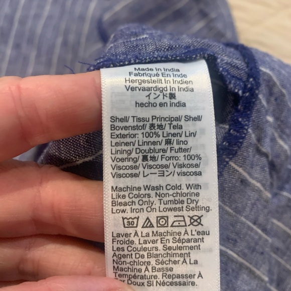 J. Crew Blue and White Patterned Dress - Picture 4 of 8